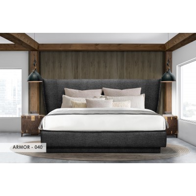 Oslo King Bed (Armor 040)